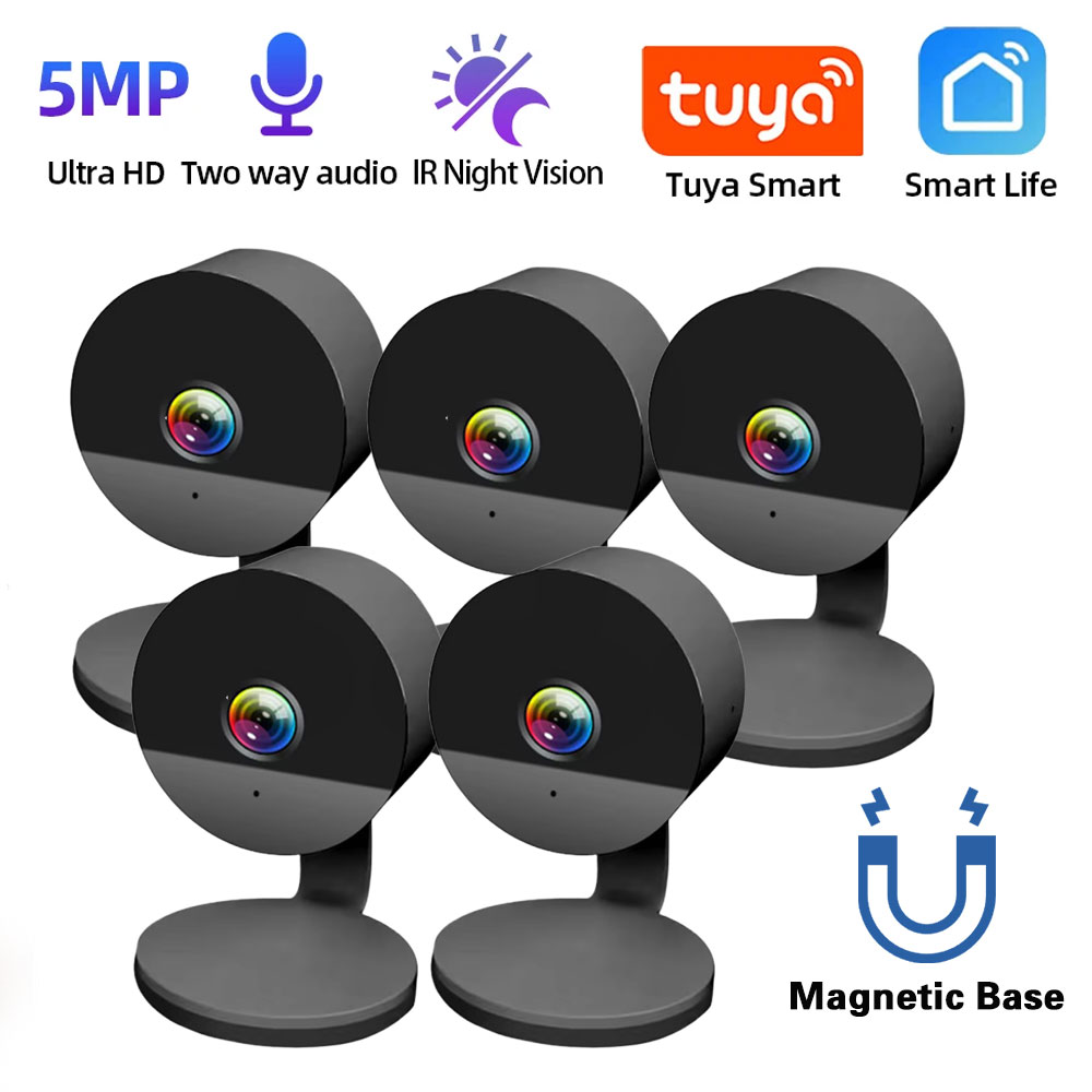 Cctv Camera System 8 Camera Wireless - ワイヤレス 5MP Tuya 磁気カメラ人間検出 CCTV ビデオ監視カメラホームスマートライフ