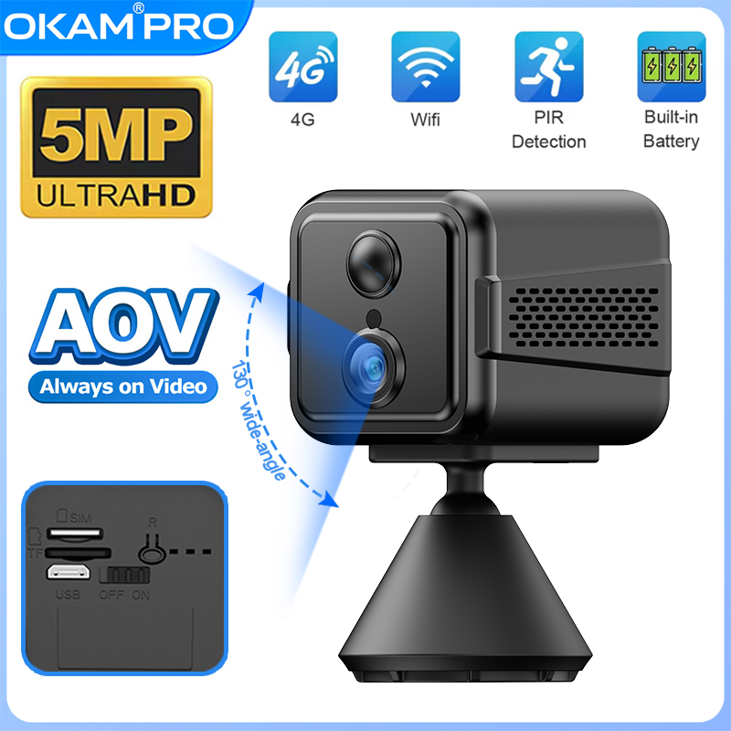 Security Camera System Solar 4G - OKAM PRO HD 5MP Wi-Fi 4G