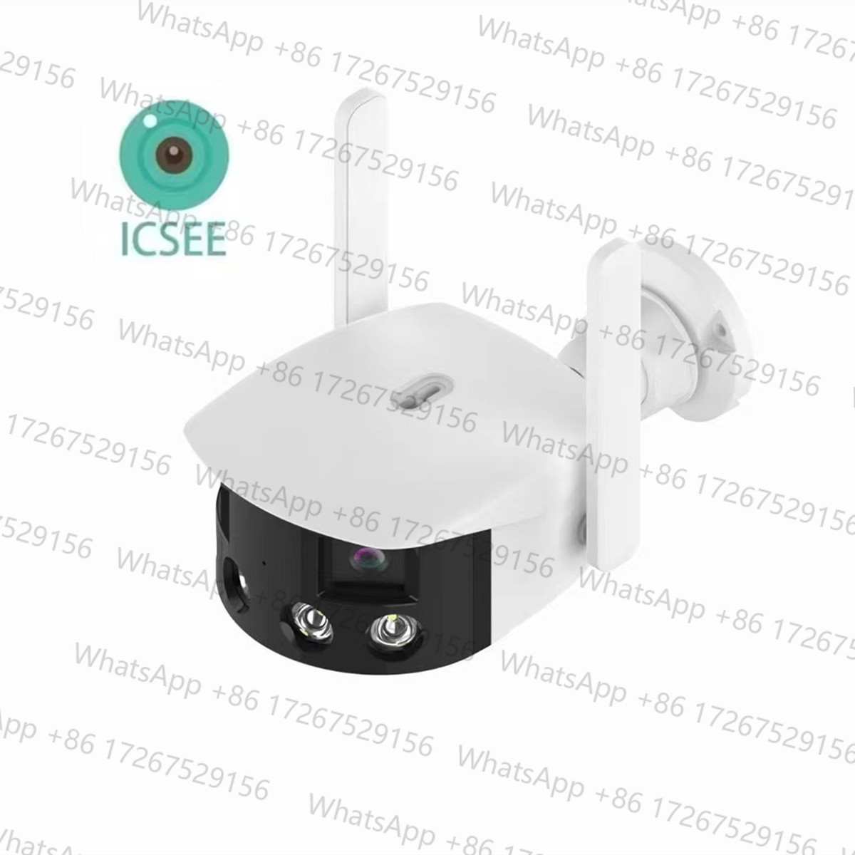 Cctv Camera 180 Degree Panoramic - 4MP 2K UHD iCseeアプリ 180度パノラマビュー デュアルレンズIPカメラ