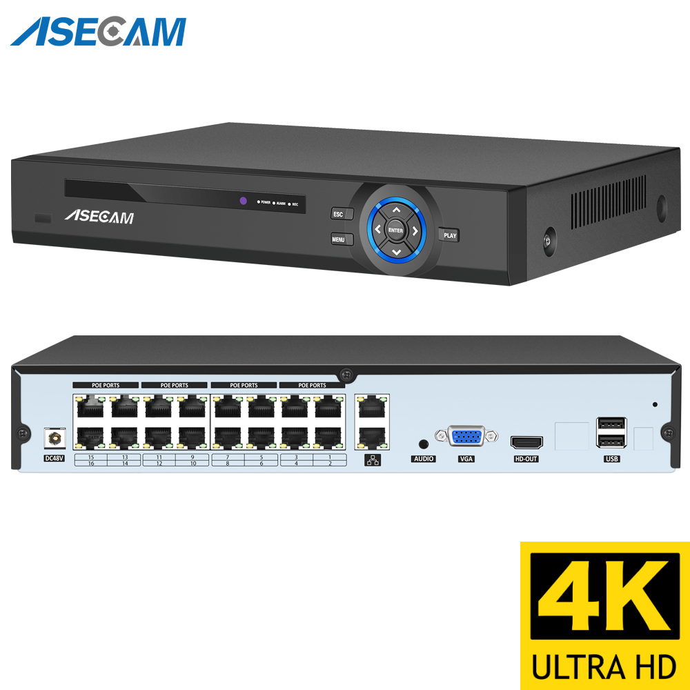 Dahua Nvr 16 Channel - 16CH 4k 8MP POE NVR ビデオレコーダー