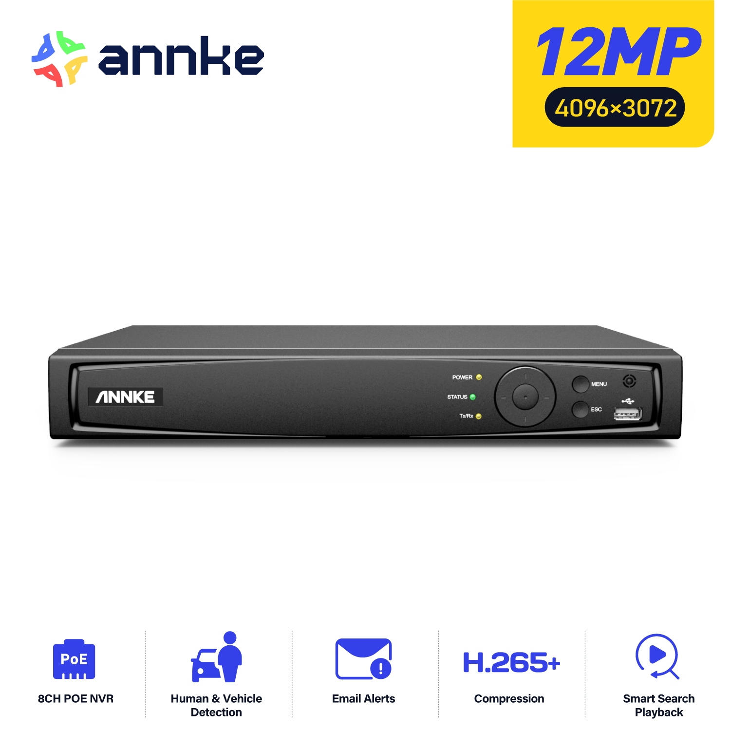 Dahua Nvr 16 Channel - ANNKE 8CH 16CH 12MP POE ビデオレコーダー