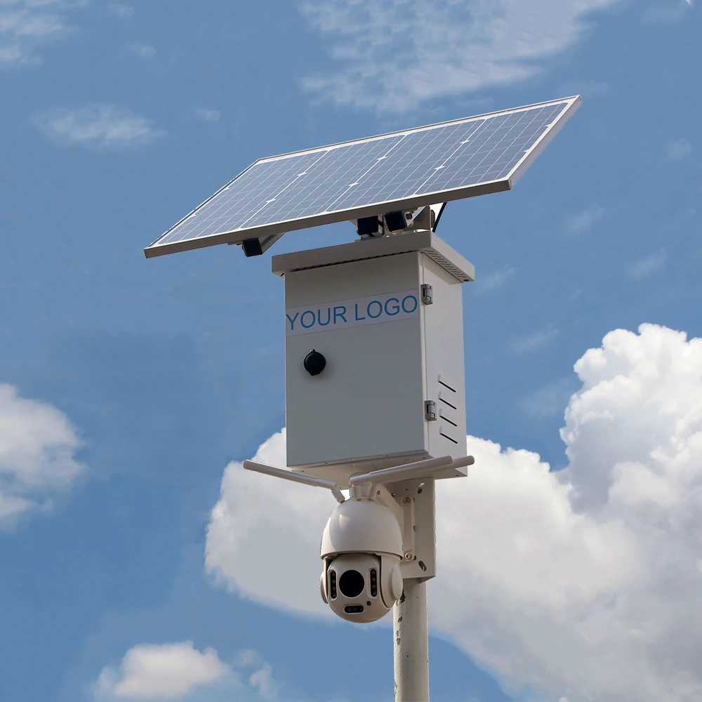 Security Camera System Solar 4G - プロ仕様4GソーラーCCTVセキュリティシステムIP PTZ 6MP 8MPカメラ PIRサイレンアラームオーディオ GSM