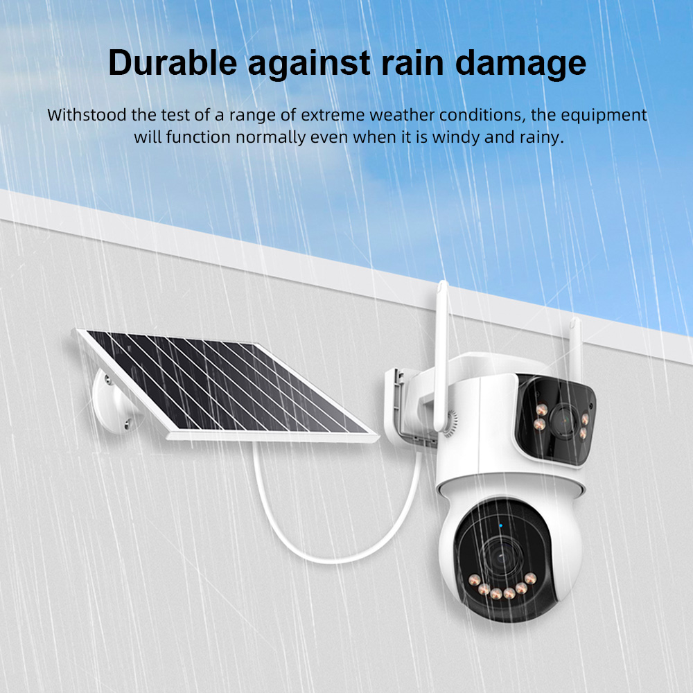 KERUI 4MP WIFI IP屋外カメラ デュアルレンズ - Security Camera System Solar 4G のレビューと価格