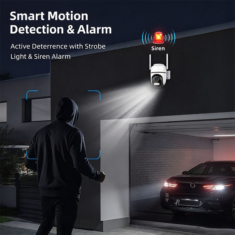 2MP Wi-Fi対応IPカメラ、屋外用、自動追跡機能、双方 - Cctv Camera System 8 Camera Wireless のレビューと価格