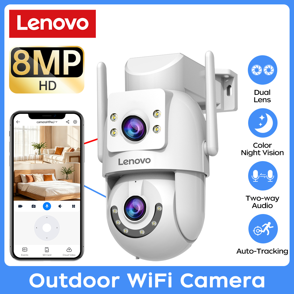 レノボ 8MP 屋外監視カメラ 5G Wifi デュアルレン - Cctv Camera System 8 Camera Wireless のレビューと価格