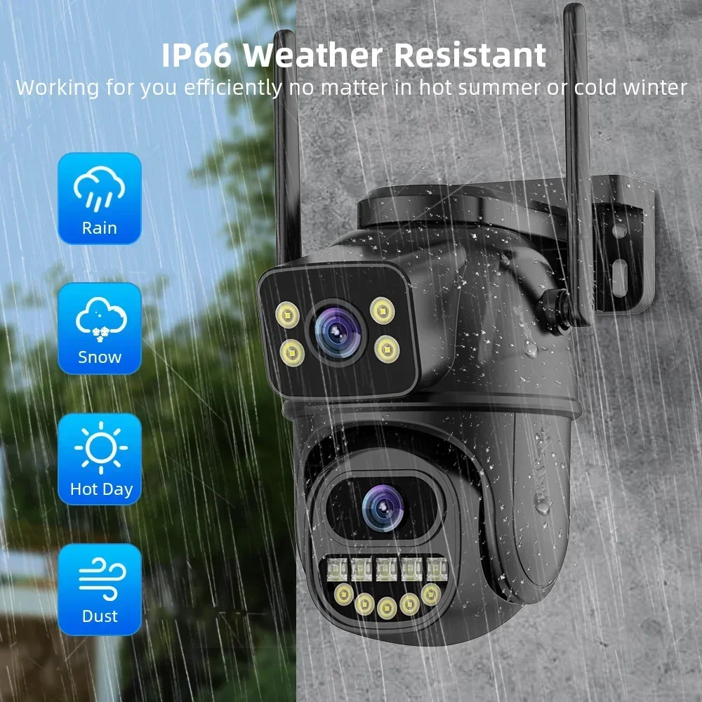 8MP 4K Wi-Fi対応、デュアルレンズ、PTZ機能搭載 - Ip Camera 4K 8Mp Outdoor Ptz のレビューと価格