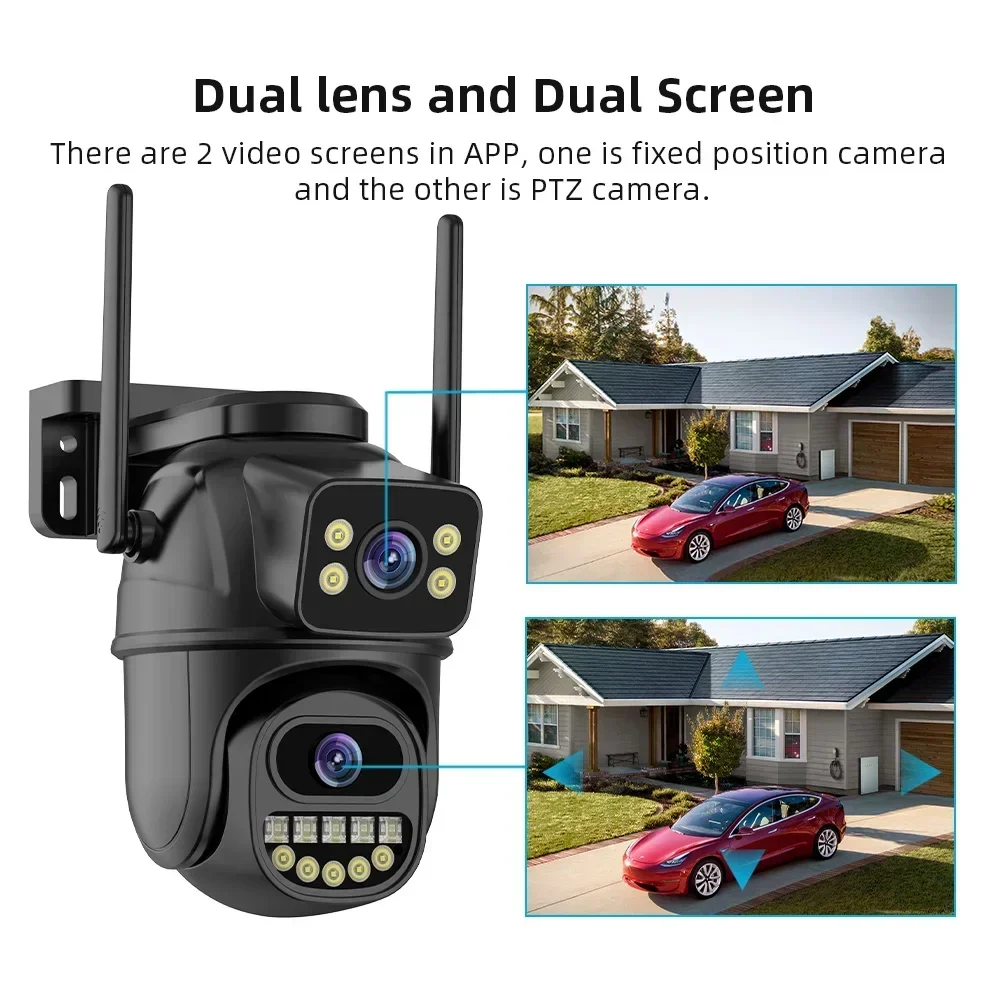 8MP 4K Wi-Fi対応、デュアルレンズ、PTZ機能搭載 - Ip Camera 4K 8Mp Outdoor Ptz のレビューと価格