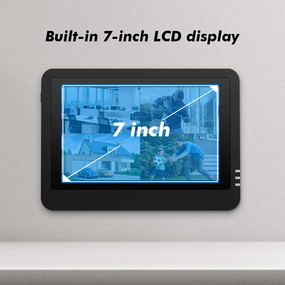 FUERS 7インチNVRスクリーン 8CHワイヤレスNVR - Cctv Camera System 8 Camera Wireless のレビューと価格