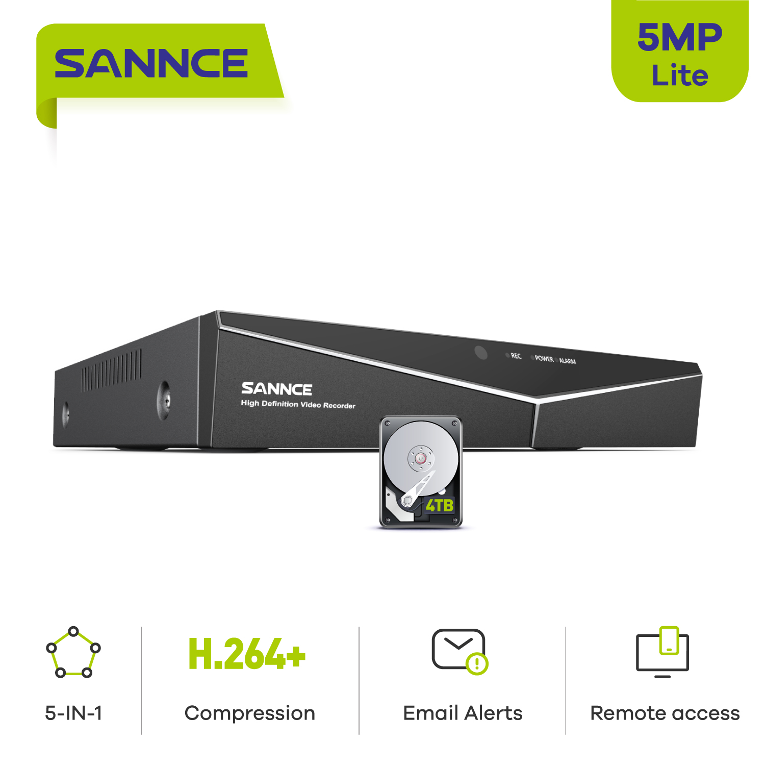 Sannce-スーパーHD監視ビデオレコーダー、cctv、d - Cctv Hard Drive 4Tb Surveillance のレビューと価格