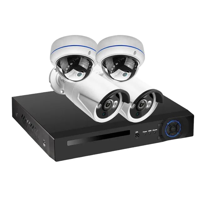 4MP 5MP 8MP POE CCTVカメラキット 2K  - Nvr Kit 4 Camera 5Mp Poe のレビューと価格
