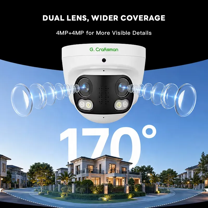 GA-B6DBFD-M8G 4K 8MP パノラマ180度メ - Cctv Camera 180 Degree Panoramic のレビューと価格