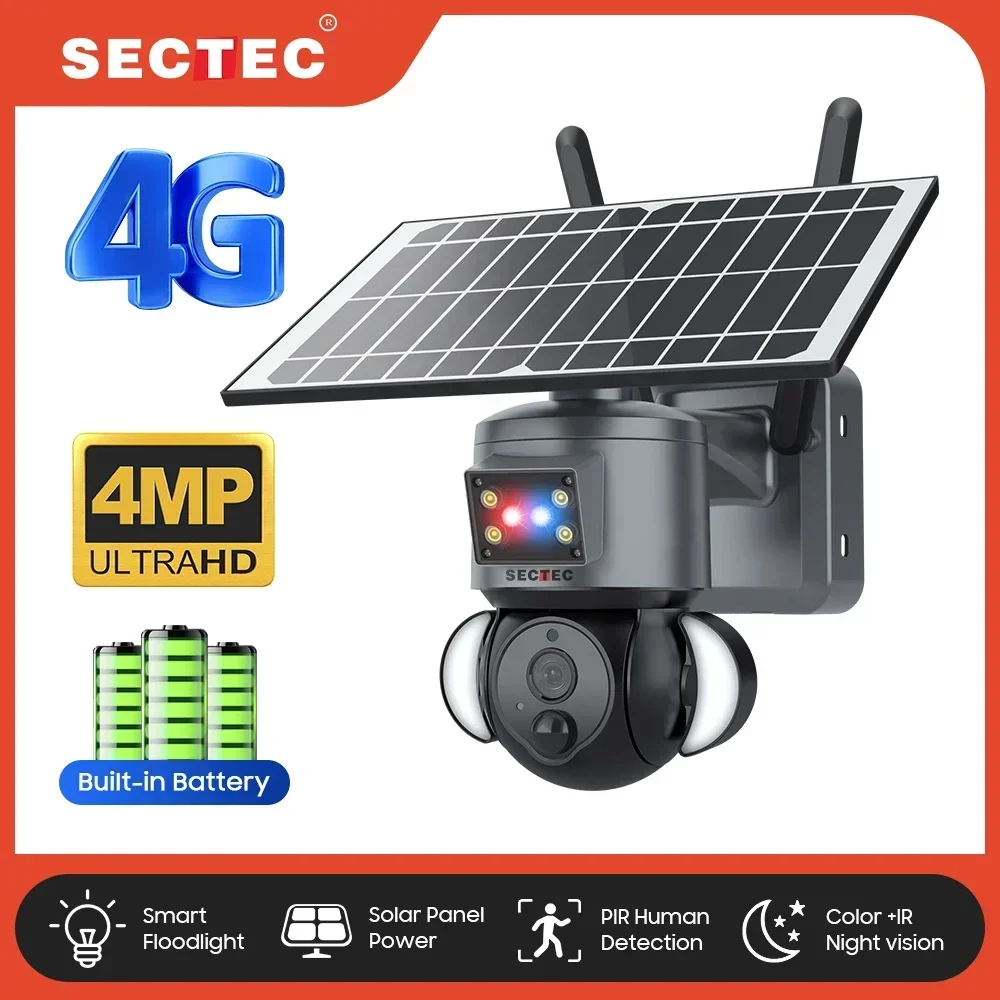 2023年トレンド人気商品 家庭用屋外ネットワークカメラ 4 - Security Camera System Solar 4G のレビューと価格