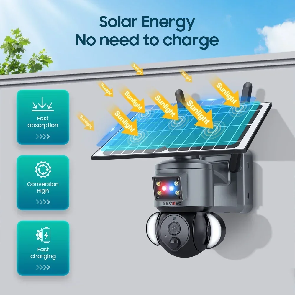 2023年トレンド人気商品 家庭用屋外ネットワークカメラ 4 - Security Camera System Solar 4G のレビューと価格