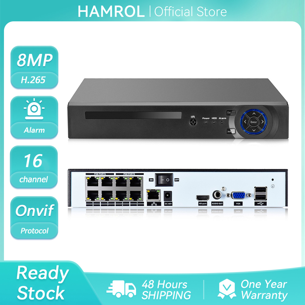 4K 8MP ウルトラ HD POE NVR ビデオレコーダ - Nvr 16 Channel 4K H265 のレビューと価格