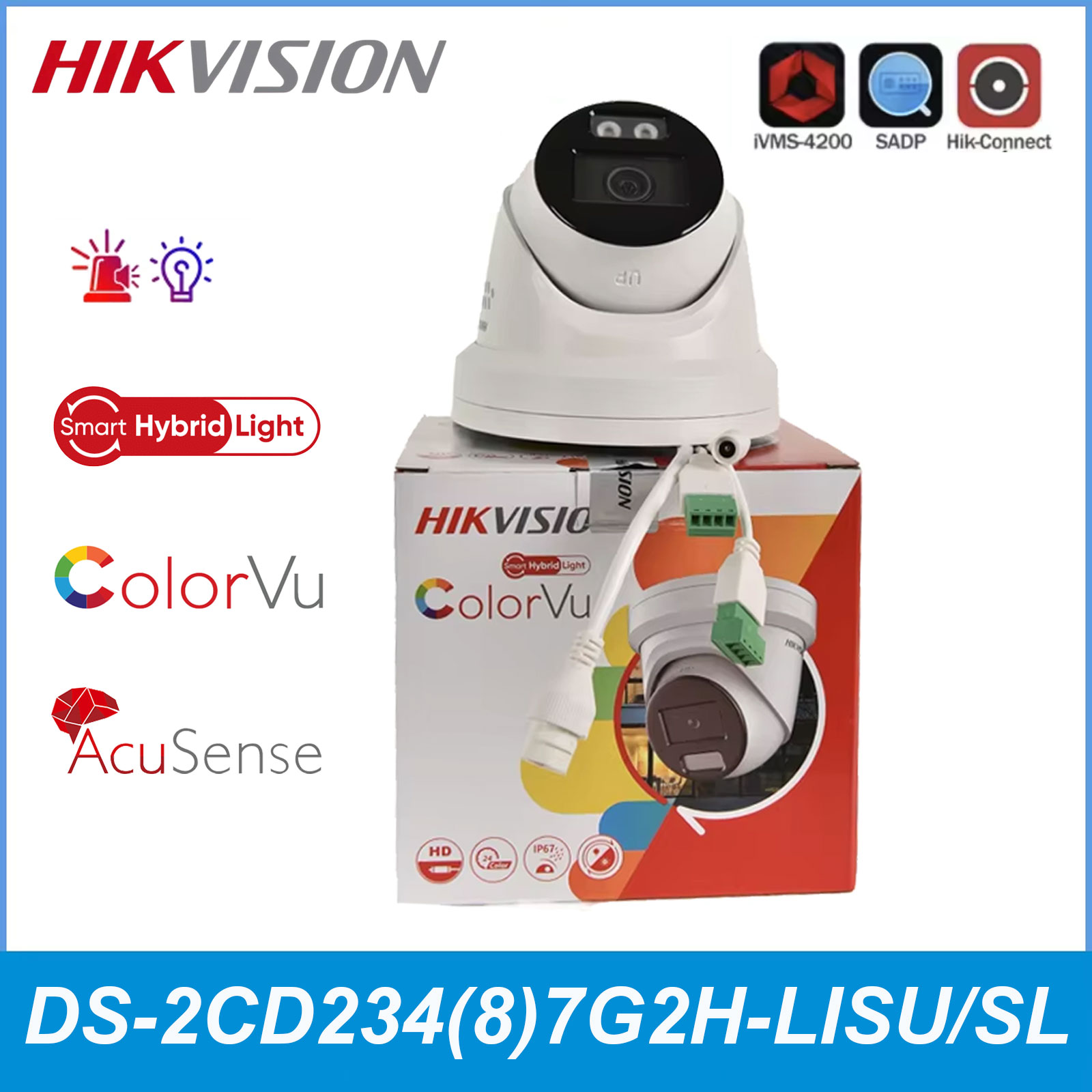 Hikvision 4MP 4K スマートハイブリッドライト - Hikvision Ip Camera 8Mp Dome のレビューと価格