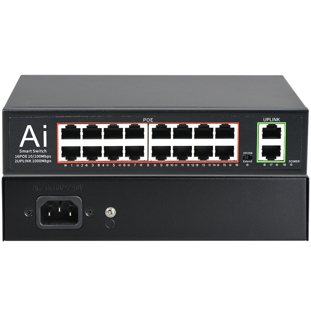 US 16 ポート PoE+スイッチ、2 ギガビット アップ - Nvr Poe Switch 16 Port のレビューと価格