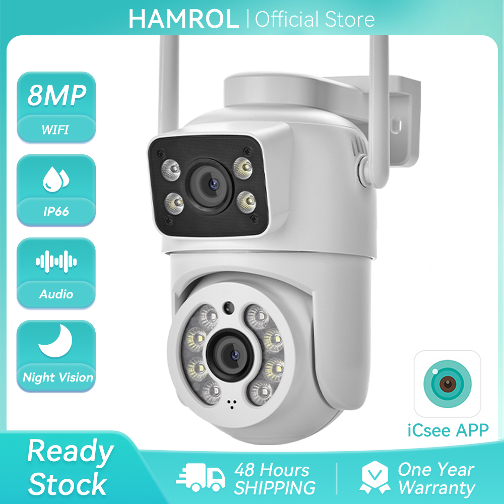 8MP 4K デュアルレンズ PTZ WiFi カメラ屋外  - Ip Camera 4K 8Mp Outdoor Ptz のレビューと価格