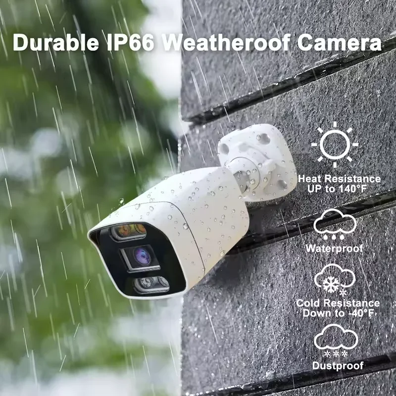 4CH AI NVRキット 5MP防犯カメラ 家庭用セキュリ - Nvr Kit 4 Camera 5Mp Poe のレビューと価格