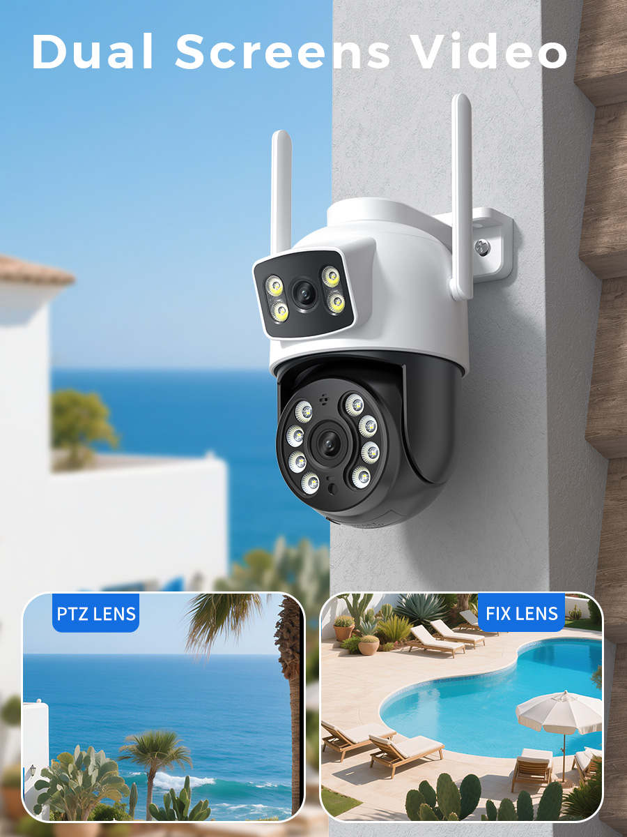 監視カメラ,暗視,屋外セキュリティ保護,wifi,デュアルス - Cctv Camera System 8 Camera Wireless のレビューと価格