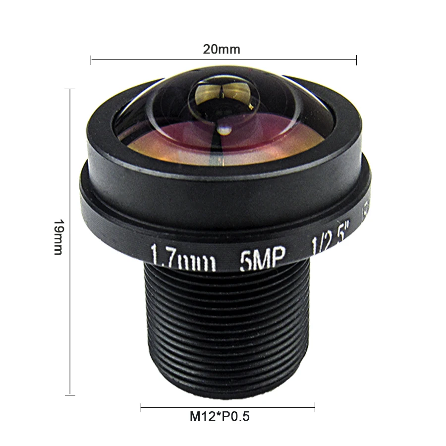 HDカメラ用魚眼レンズ,1.7mm, 5メガピクセル,IPマ - Cctv Camera 180 Degree Panoramic のレビューと価格
