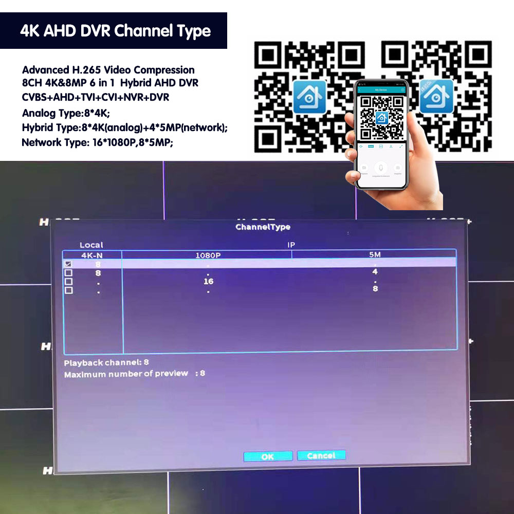 8CH 4K CCTV ハイブリッド DVR NVR セキュ - Cctv Hard Drive 4Tb Surveillance のレビューと価格
