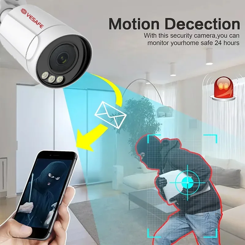 VESAFE屋外監視Tuyaキット4/8ch/16チャンネル - Nvr Kit 4 Camera 5Mp Poe のレビューと価格