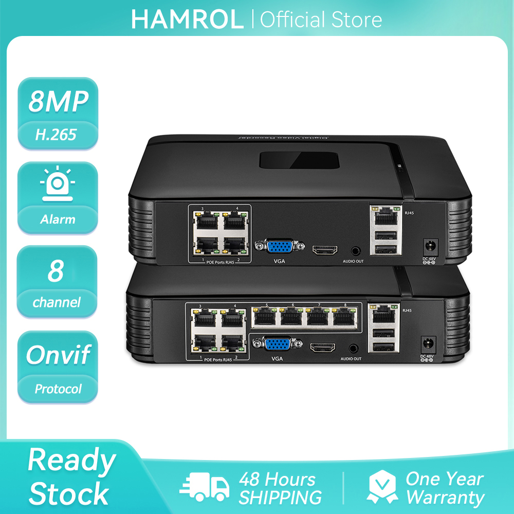 4K 8MP HD POE NVR 4CH/8CHビデオレコ - Cctv Nvr System 8 Channel 4K Poe のレビューと価格