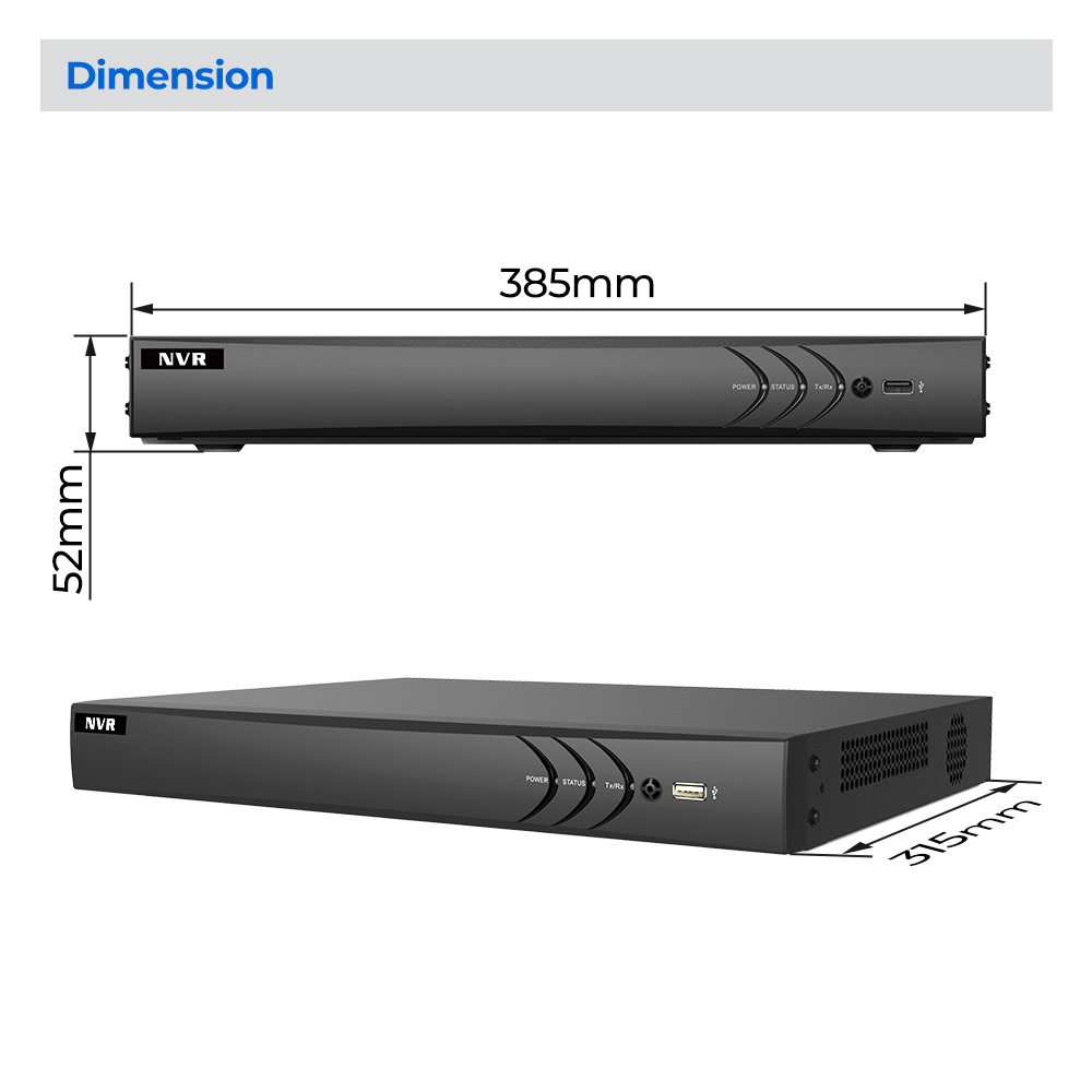 Hikvision対応 16チャンネル 16-PoE 4K  - Nvr 16 Channel 4K H265 のレビューと価格