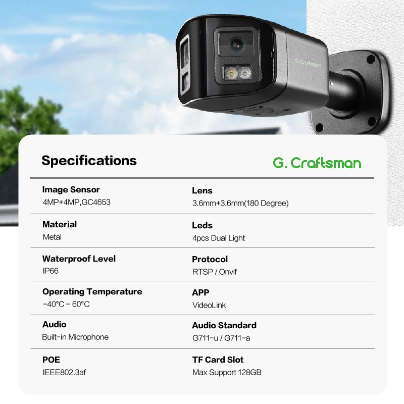 2026 GA-B6FD-M8G(AG) 4K 8MP 18 - Cctv Camera 180 Degree Panoramic のレビューと価格