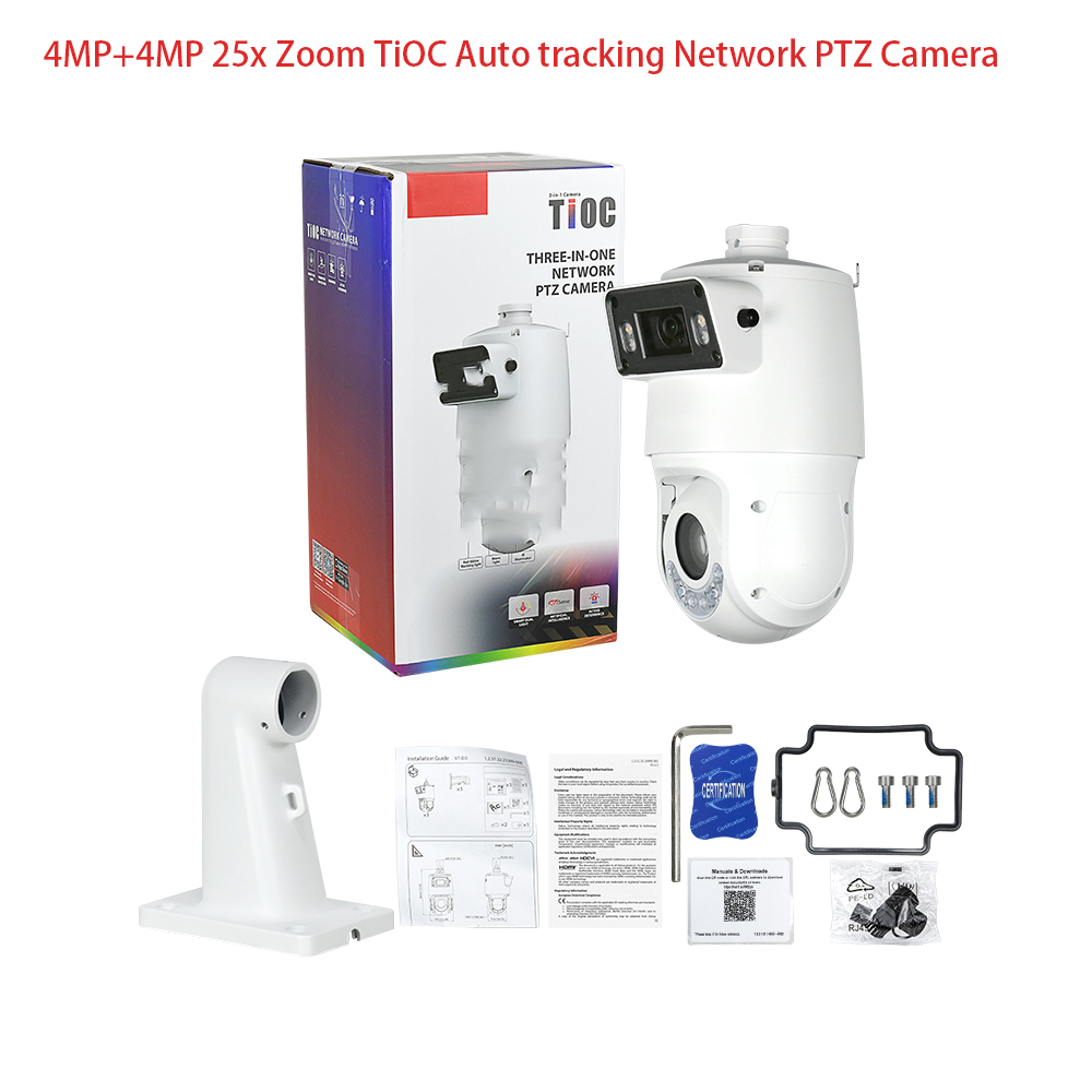 25倍光学ズーム TiOC PTZカメラ 4MP+4MP ス - Ptz Camera 30X Zoom Poe のレビューと価格
