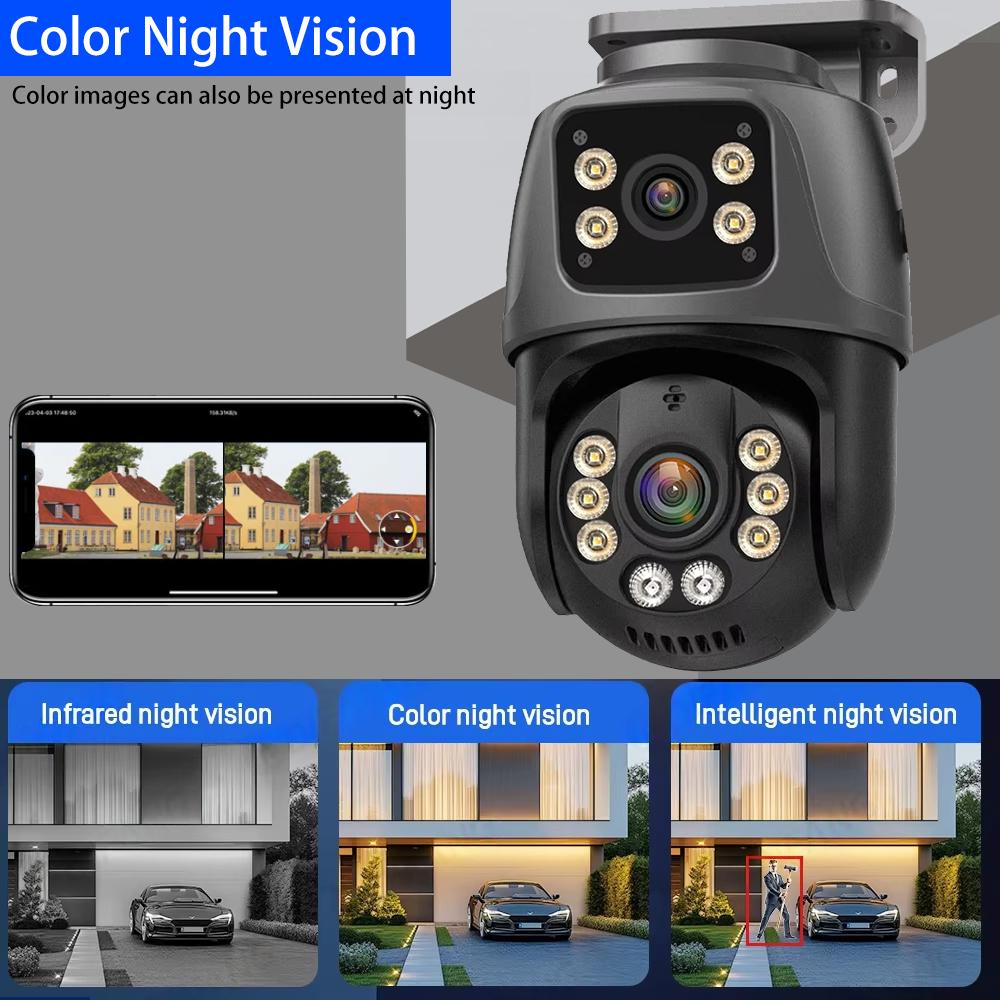 デュアルレンズデュアルスクリーン 8MP 4K 10CH P - Cctv Nvr System 8 Channel 4K Poe のレビューと価格