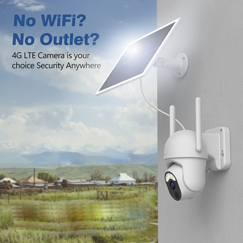 Saikiot ソーラーカメラ 3MP 4G WIFI 太陽 - Security Camera System Solar 4G のレビューと価格