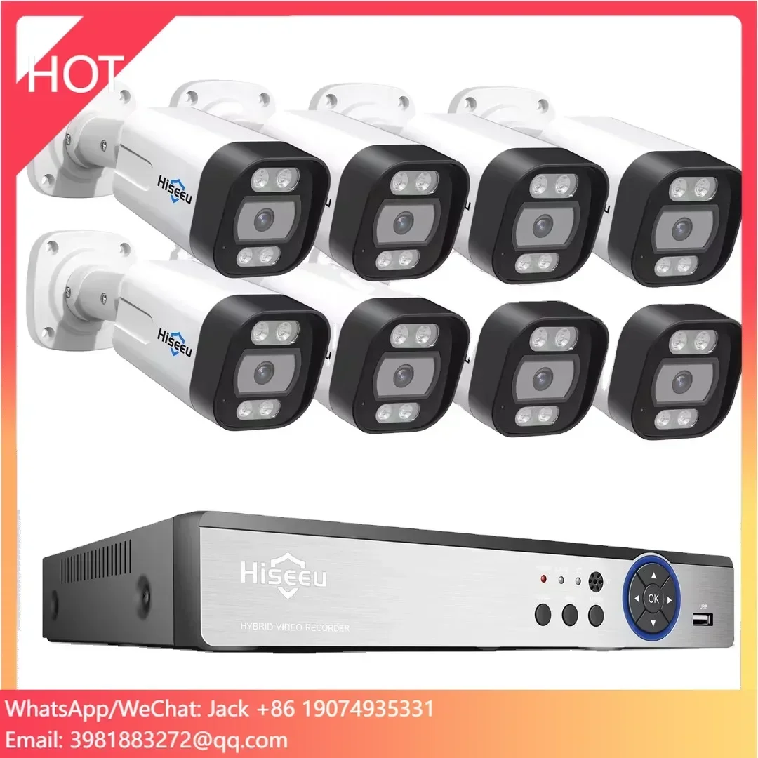 Hiseeu 4K 8チャンネル 8MP屋外カラー暗視監視C - Cctv Nvr System 8 Channel 4K Poe のレビューと価格