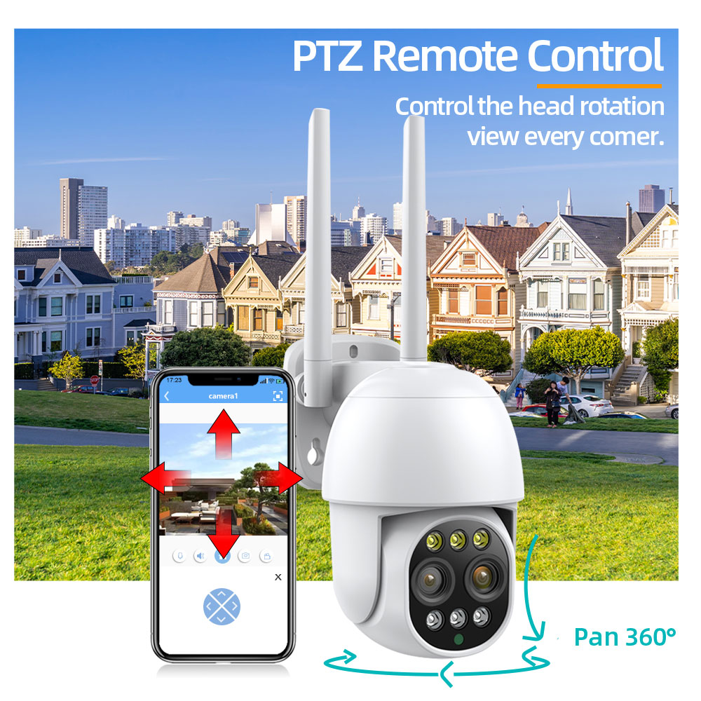 4K HDワイヤレスCCTV監視システム 自動追跡 10倍ズ - Cctv Camera System 8 Camera Wireless のレビューと価格