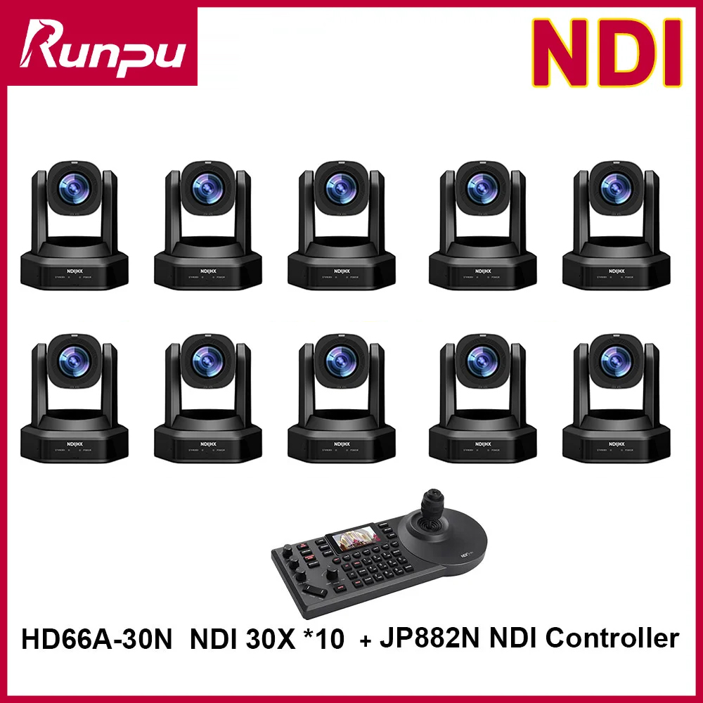 1-10台 1080p60 NDI PTZカメラ 30倍ズー - Ptz Camera 30X Zoom Poe のレビューと価格