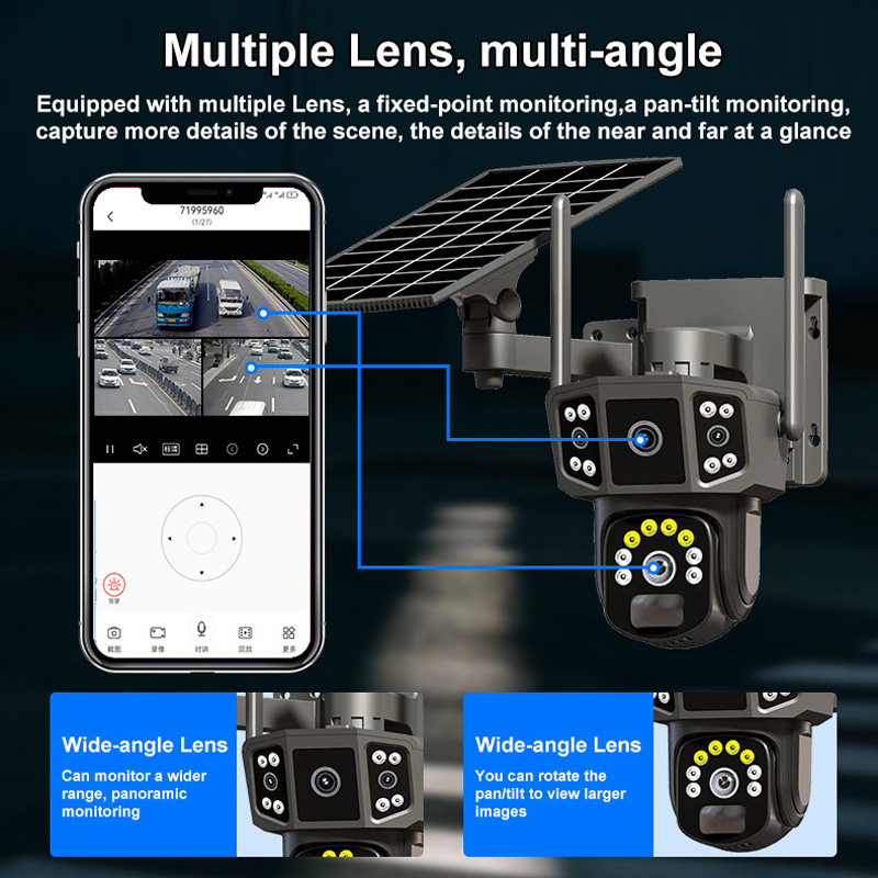 V380 Pro 10倍光学ズーム 4Kデュアルレンズ屋外セ - Security Camera System Solar 4G のレビューと価格