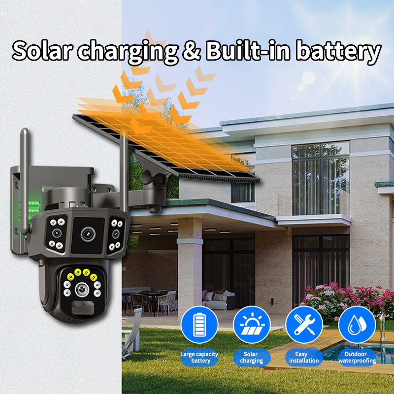 V380 Pro 10倍光学ズーム 4Kデュアルレンズ屋外セ - Security Camera System Solar 4G のレビューと価格