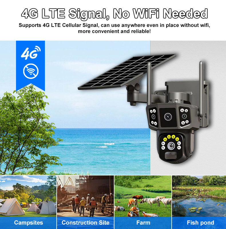 V380 Pro 10倍光学ズーム 4Kデュアルレンズ屋外セ - Security Camera System Solar 4G のレビューと価格
