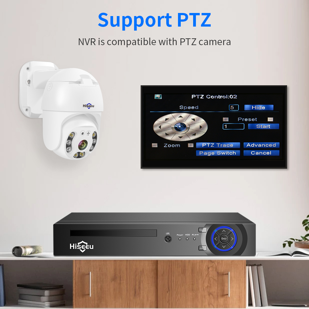 Hiseeu-監視カメラ,CCTVシステム,5mpおよび8m - Dahua Nvr 16 Channel のレビューと価格