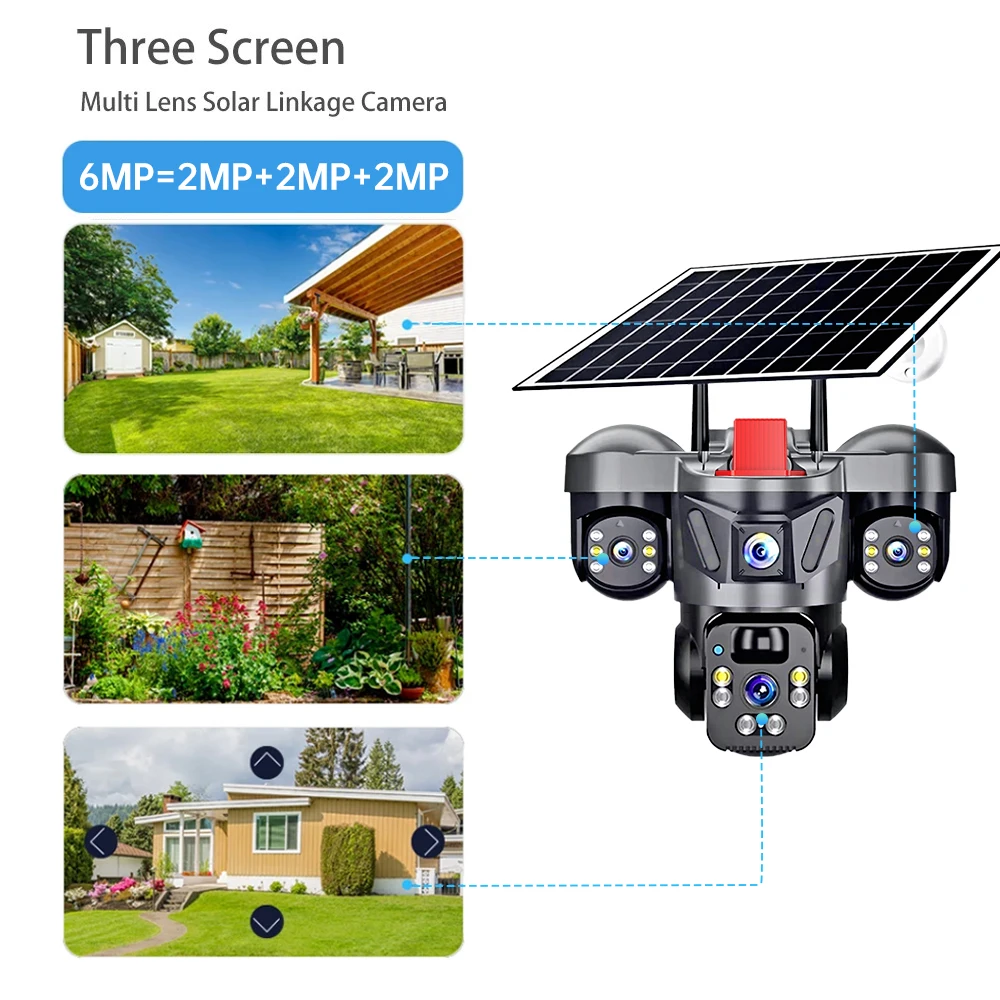 KERUI 屋外PTZ 6MP 4G SIM WIFI ソー - Cctv Camera System 8 Camera Wireless のレビューと価格