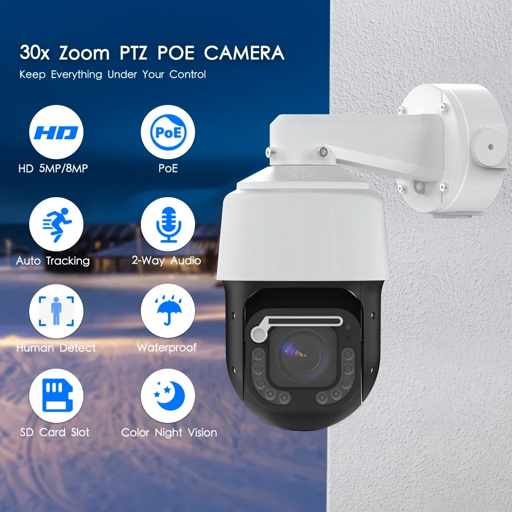 Videolink POE 8MP 30倍ズーム スピードド - Ptz Camera 30X Zoom Poe のレビューと価格