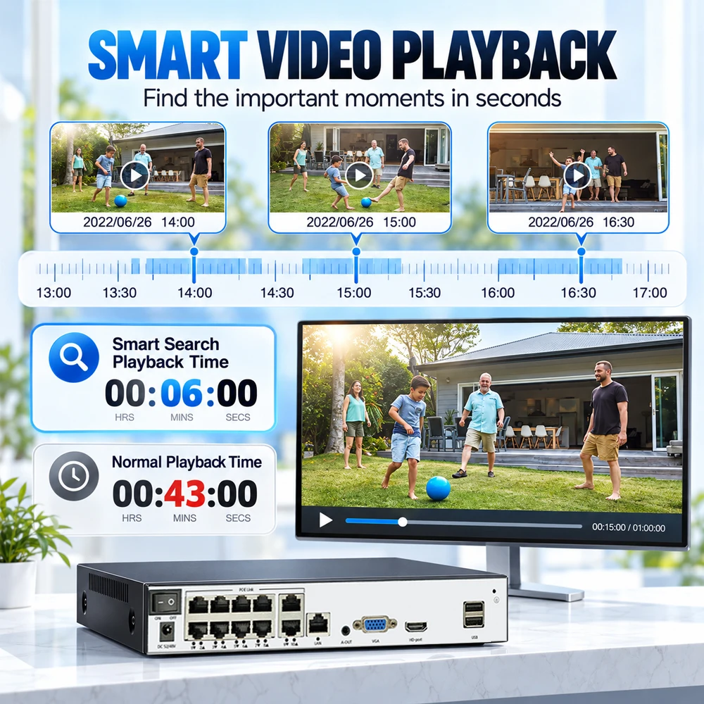 セキュリティ用10チャンネルPoE NVR、8MP 4Kネッ - Poe Security Camera 8Mp 4K のレビューと価格