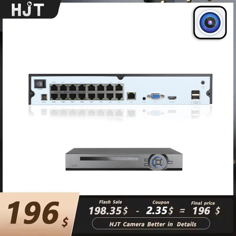HJT 16ch 4K POE NVR H.265 Onvi - Nvr 16 Channel 4K H265 のレビューと価格