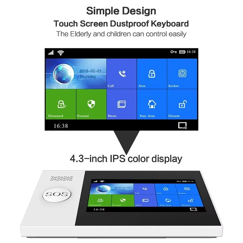 Tuya スマートアラームシステム、セキュリティホーム、Wi - Security Camera System Solar 4G のレビューと価格