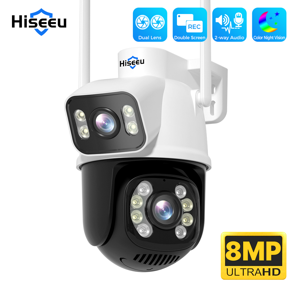Hiseeu 4K 8MP デュアルレンズ Wifi 監視カ - Ip Camera 4K 8Mp Outdoor Ptz のレビューと価格