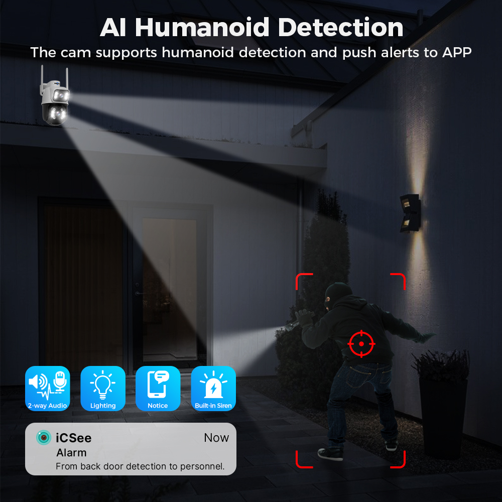 Hiseeu 4K 8MP デュアルレンズ Wifi 監視カ - Ip Camera 4K 8Mp Outdoor Ptz のレビューと価格